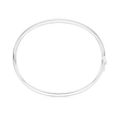 14K White Gold and Prong Set Diamond Bangle Bracelet