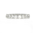 Platinum Ladies Shared Prong Set Round Cut Diamond Wedding Band