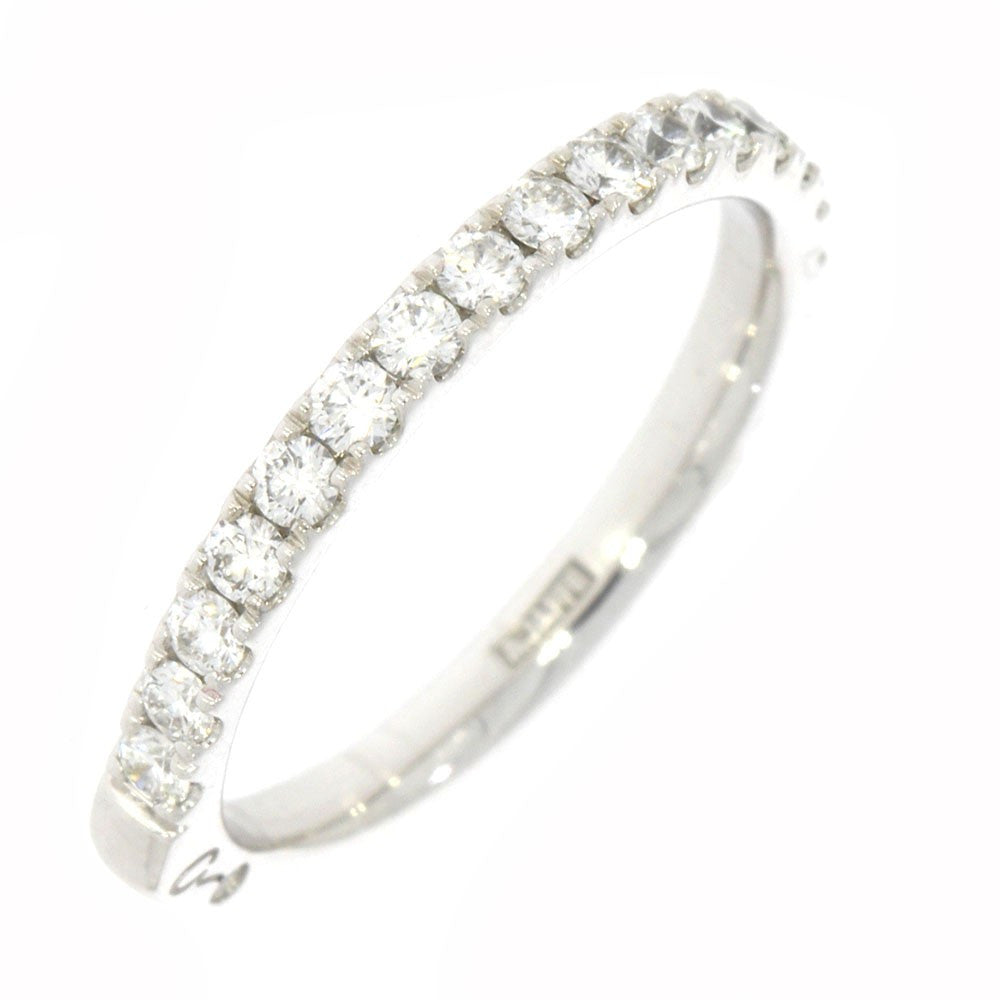 Platinum and Diamond Wedding Band, with Square/Euro Shank