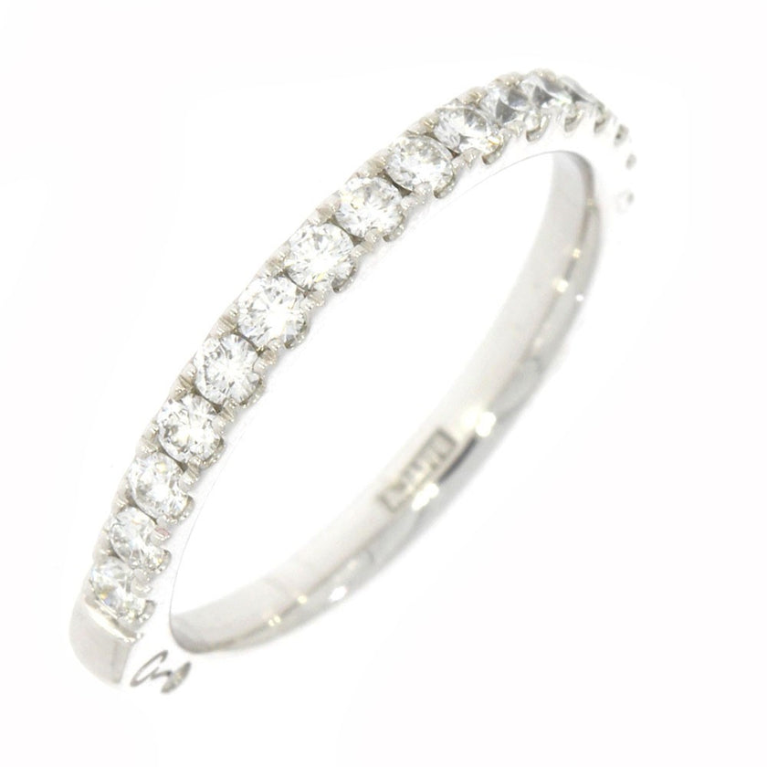 Platinum and Diamond Wedding Band, with Square/Euro Shank