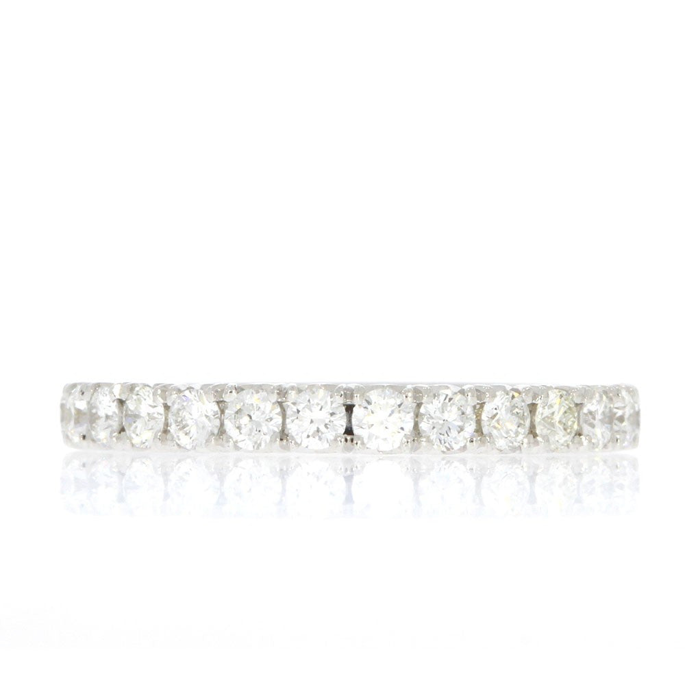 14K White Gold and 0.53ctw Diamond Wedding Band