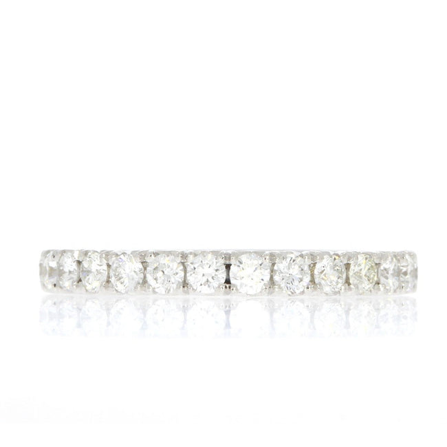 14K White Gold and 0.53ctw Diamond Wedding Band