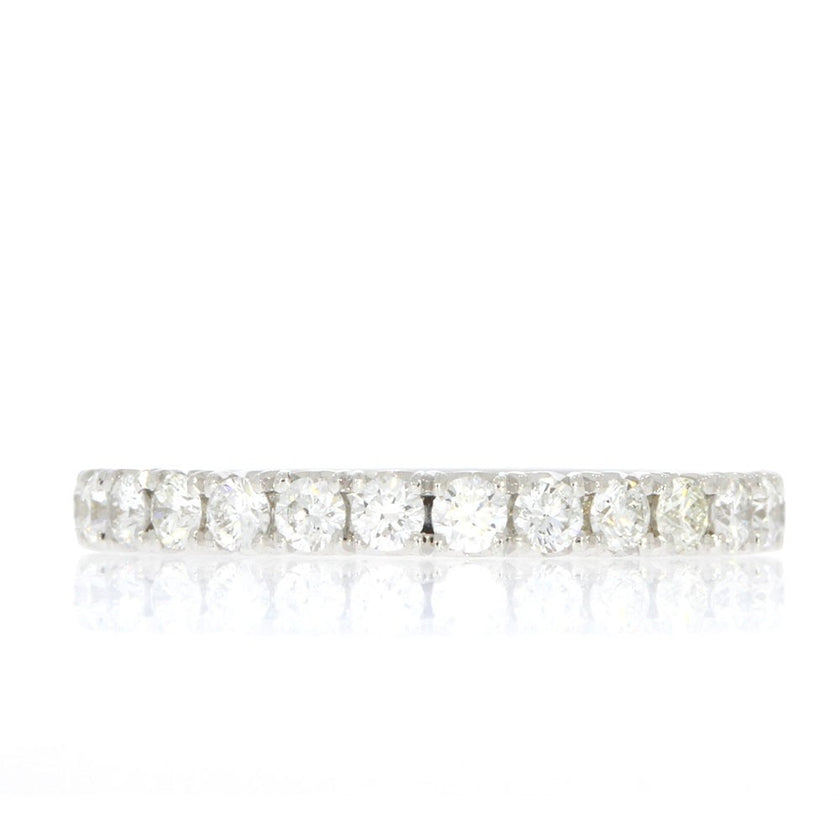 14K White Gold and 0.53ctw Diamond Wedding Band