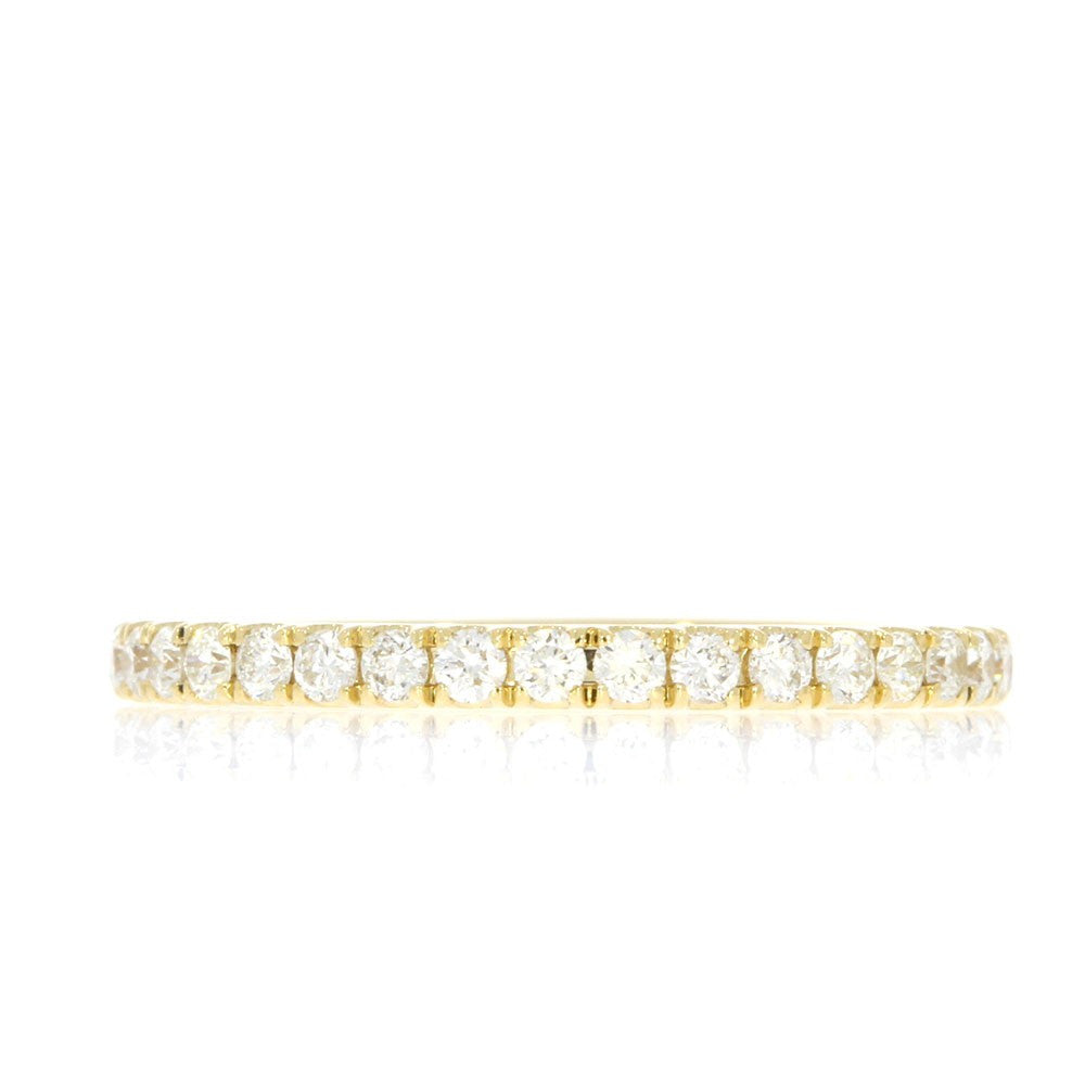 14K Yellow Gold and 0.49ctw Diamond Wedding Band