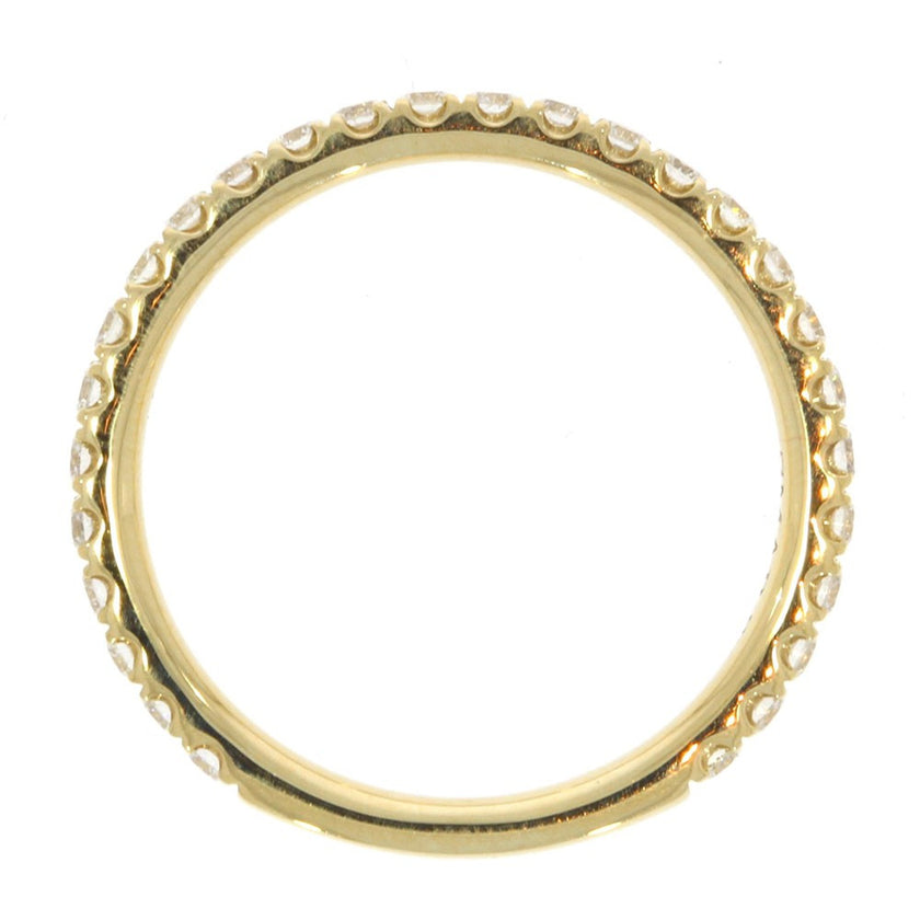 14K Yellow Gold and 0.49ctw Diamond Wedding Band