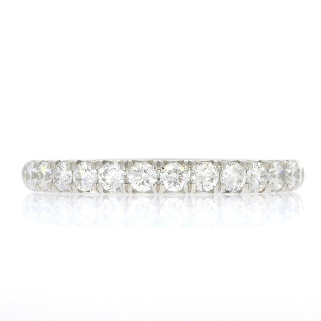 Platinum and Shared Prong Set 0.52ctw Diamond Wedding Band