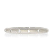 14K White Gold and Flush Set Diamond Wedding Band
