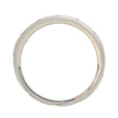 14K White Gold and Flush Set Diamond Wedding Band