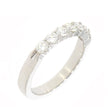 18K White Gold and 7 Stone Diamond Band Style Ring