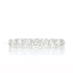 18K White Gold and 7 Stone Diamond Band Style Ring