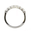 18K White Gold and 7 Stone Diamond Band Style Ring