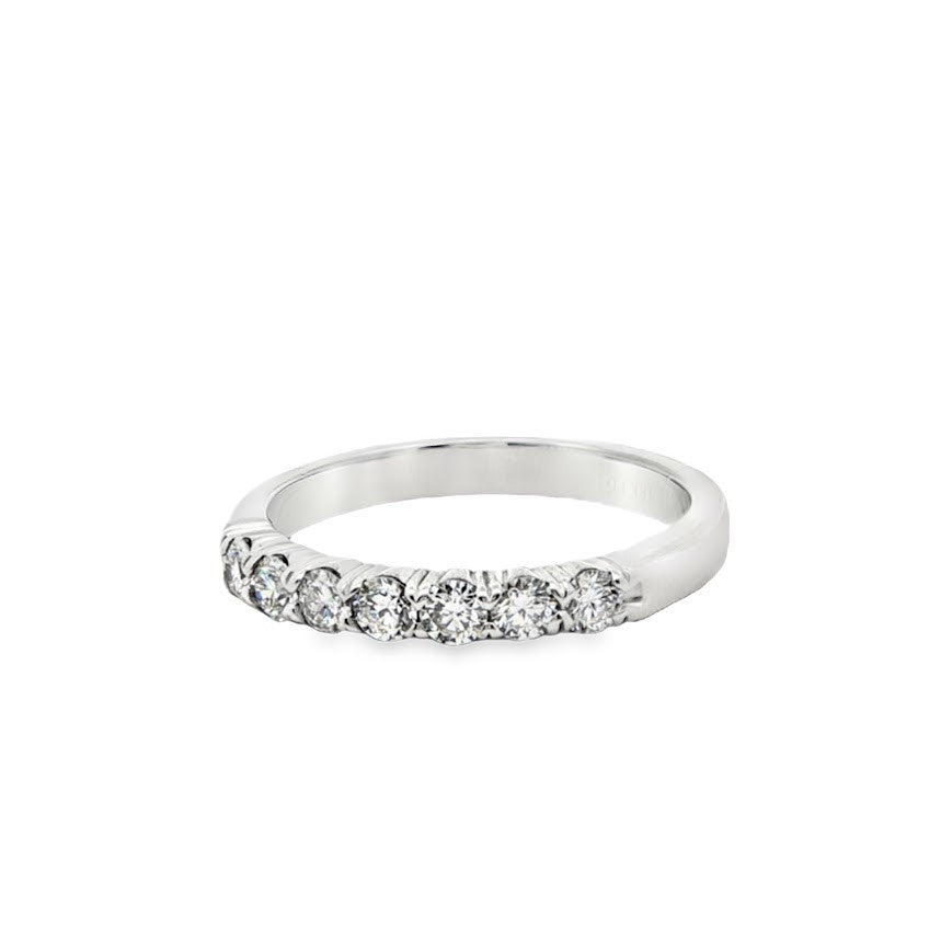 18K White Gold and Diamond Band Style Ring
