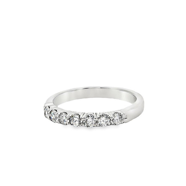 18K White Gold and Diamond Band Style Ring