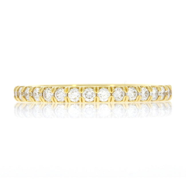 18K Yellow Gold and Diamond Wedding Band - 0.33ctw