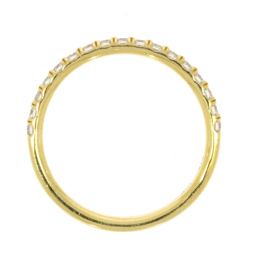 18K Yellow Gold and Diamond Wedding Band - 0.33ctw