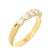 18K Yellow Gold Ring With 5 Diamonds in a Shared Prong Setting