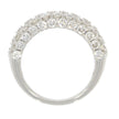 18K White Gold and 3.06ctw Pave' Set Diamond Ring