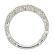 18K White Gold and Prong Set Diamond Woven Style Ring