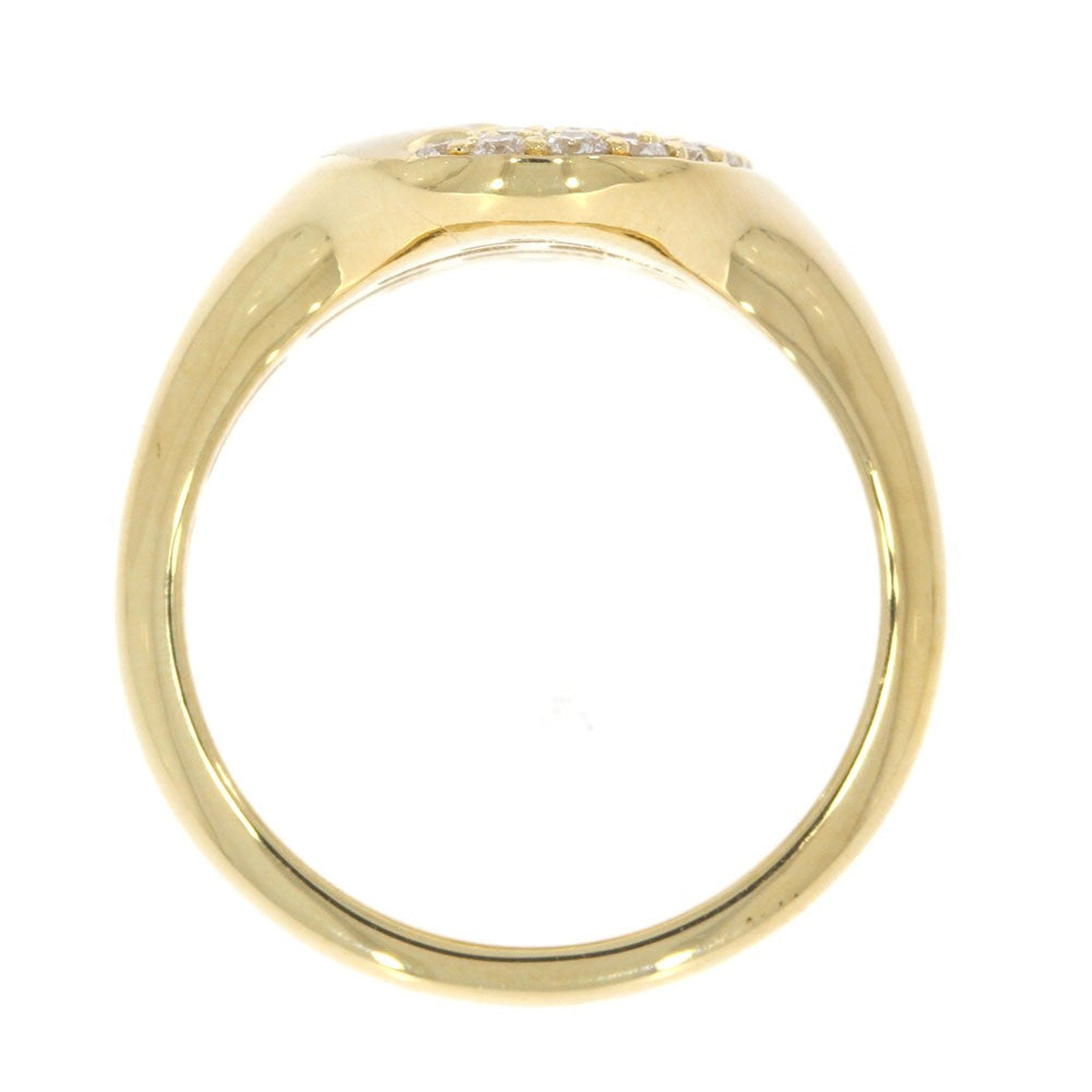 14K Yellow Gold and Flush Set 0.33ctw Diamond Ring