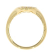 14K Yellow Gold and Flush Set 0.33ctw Diamond Ring