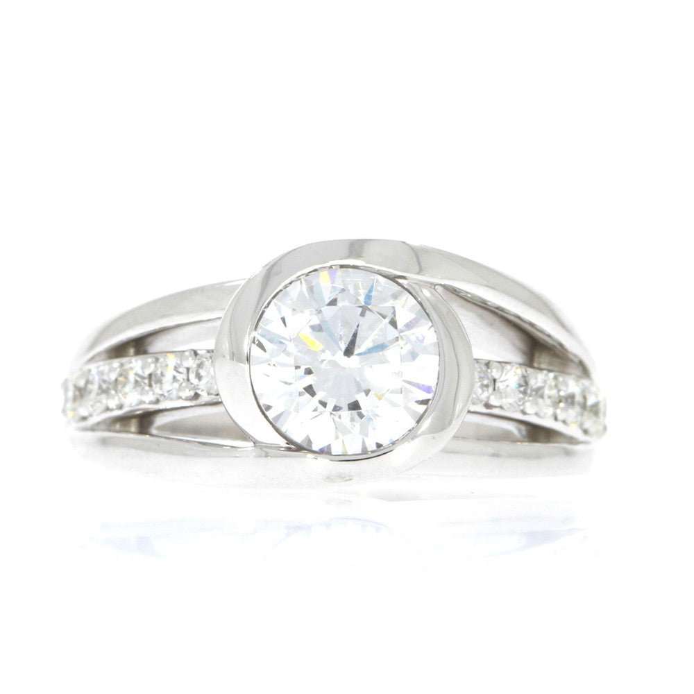 18K White Gold and Diamond Solstice Ring