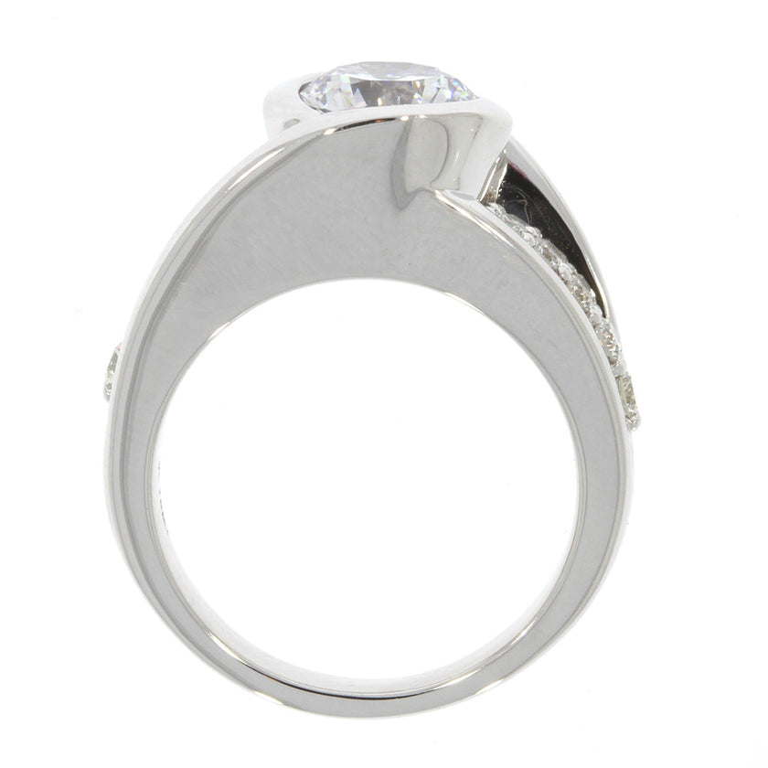 18K White Gold and Diamond Solstice Ring