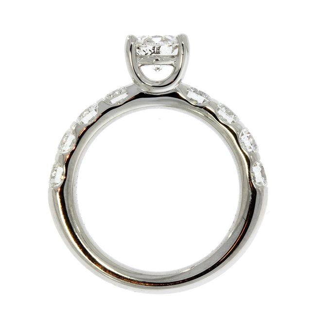 Platinum and Diamond Engagement Ring with 1.00ct Diamond Center