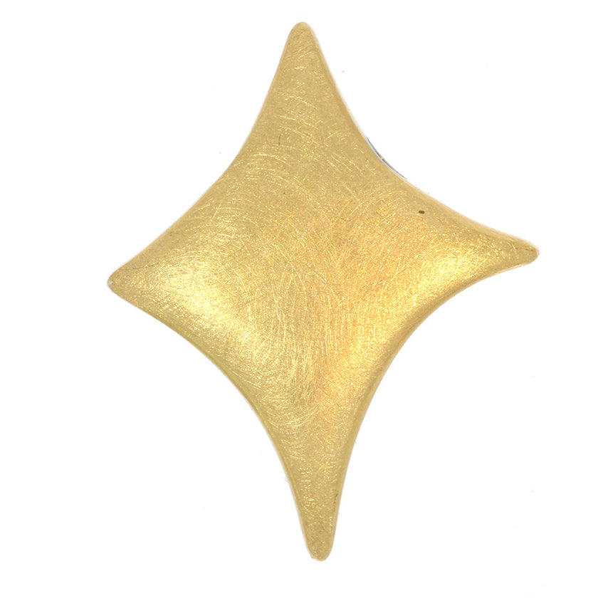 18K Yellow Gold, Stainless Steel and Diamond Reversible Star Vario Clasp