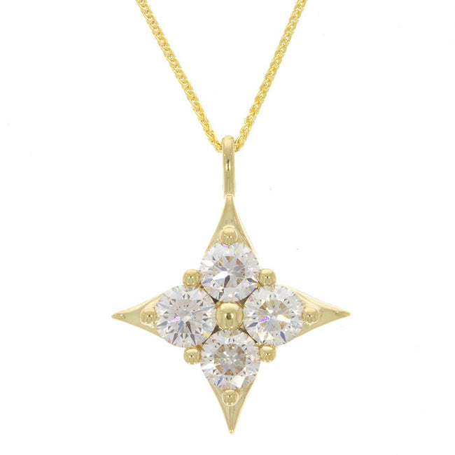 14K Yellow Gold and Diamond 