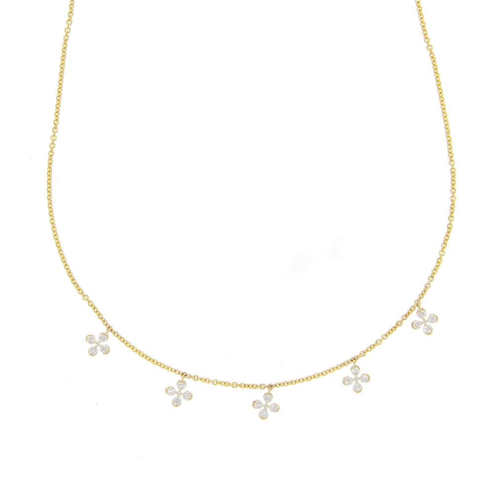 14K Yellow Gold and Diamond 