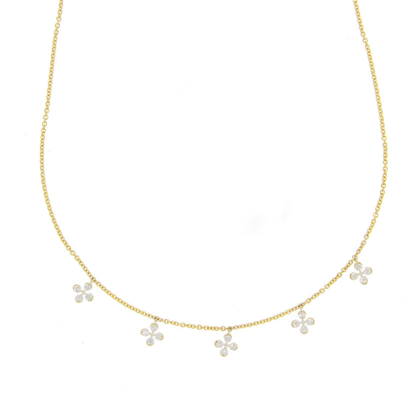 14K Yellow Gold and Diamond 