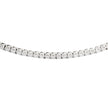14K White Gold Prong Set 5.22ctw Diamond Tennis Style Necklace