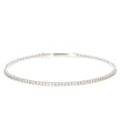 14K White Gold and Diamond Flexible Bangle Bracelet