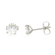 Platinum And Diamond Martini Solitaire Earrings