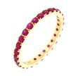 18K Yellow Gold and Ruby Eternity Band.