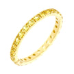 18K Yellow Gold and Yellow Sapphire Eternity Ring