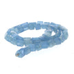 Aquamarine Bead Strand With Stainless Steel Male Vario Key Ends