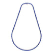 18K White Gold Round Blue Sapphire and Diamond 16
