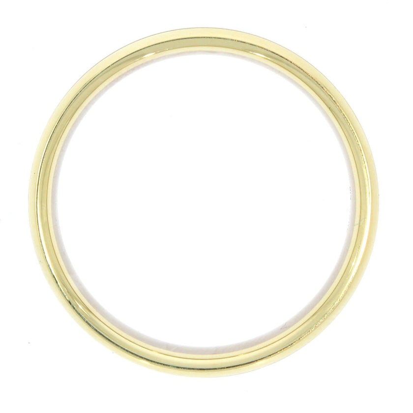 14K Two Tone 7mm Wedding Band with 14K White Gold Satin Finished Center and 14K Yellow Gold Polished Edges