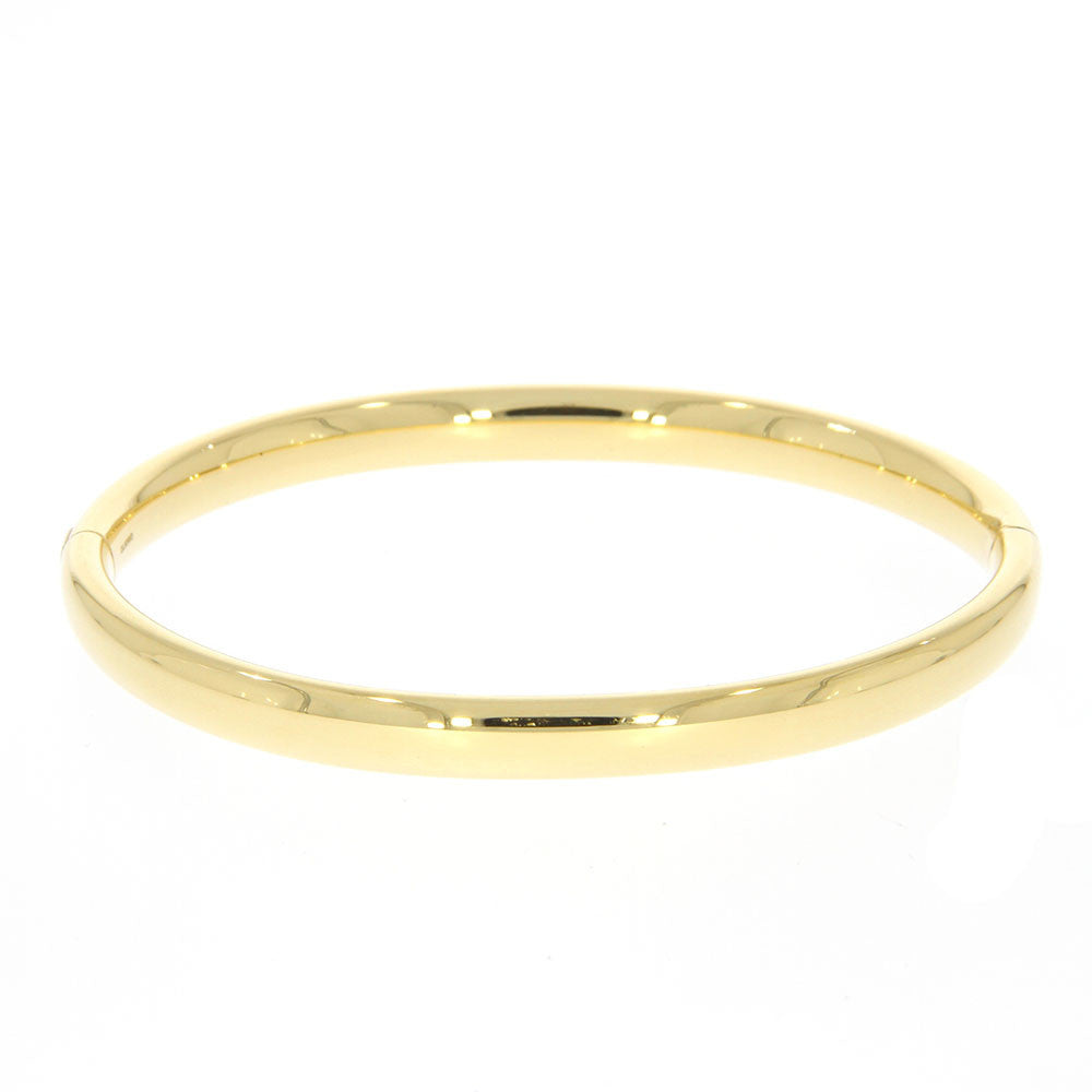18K Yellow Gold Hinged Bangle Bracelet