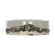 Serinium 8mm Gents Wedding Band with Photo Realistic Mountain Pattern